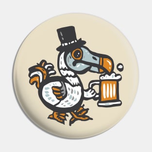 Dodo with beer Pin