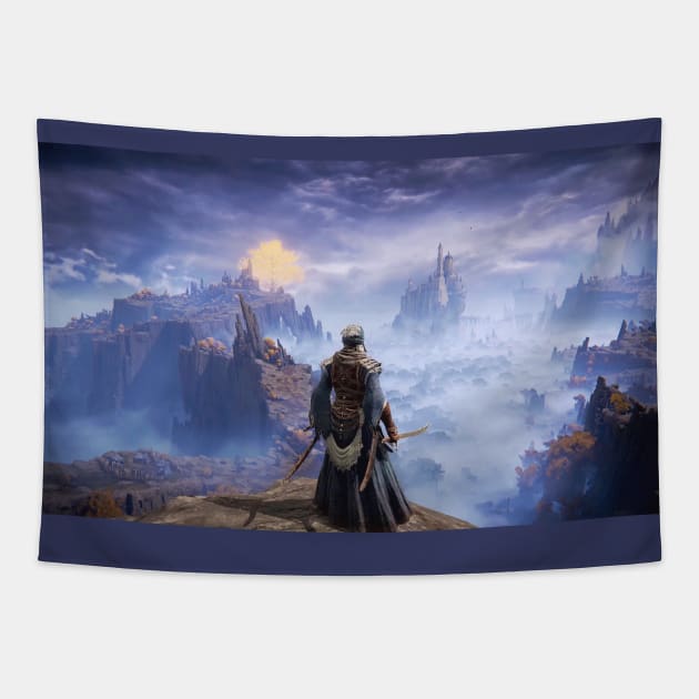 Elden Ring Landscape Tapestry by Lollik