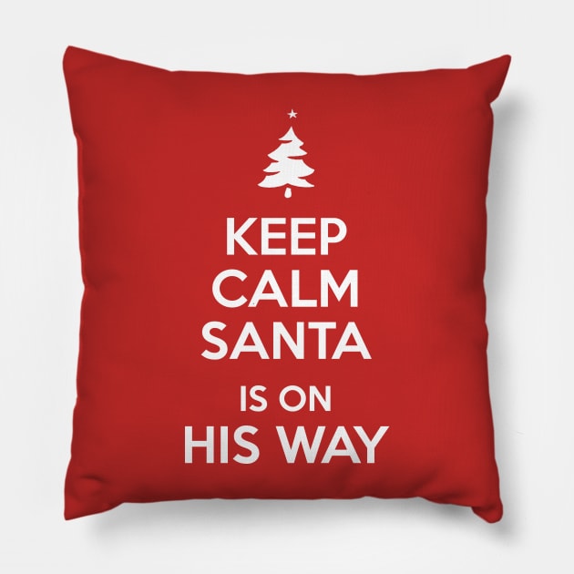 Keep Calm Santa Pillow by HilariousDelusions