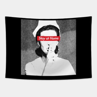 Nurse Stay Home Tapestry