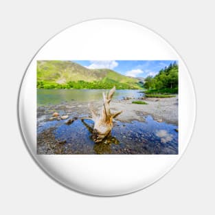 Buttermere Panorama With Driftwood Pin