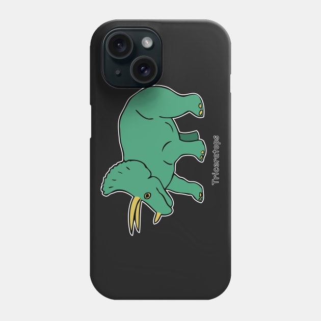 Triceratops Phone Case by headrubble