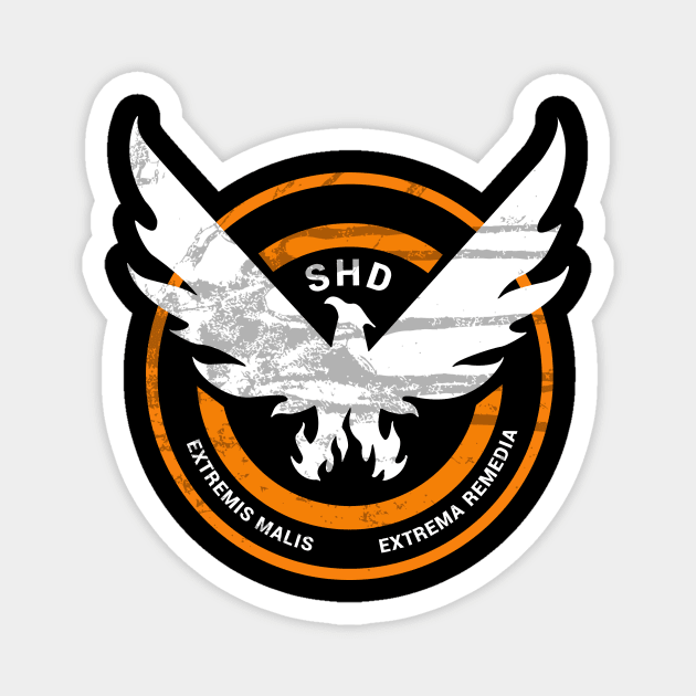 The Division SHD Grunge Logo 1 Magnet by wyckedguitarist