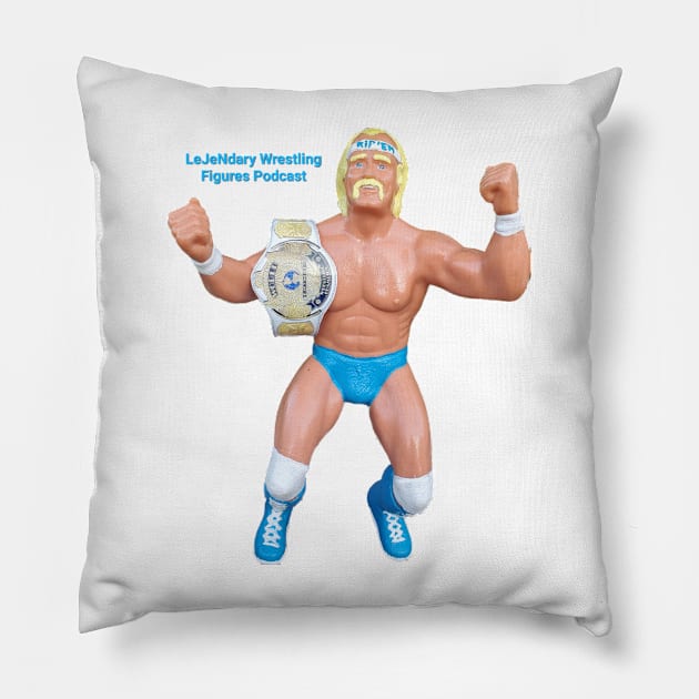 LeJeNdary Wrestling Figures Podcast Ripped Pillow by LeJeNdary Wrestling Figures