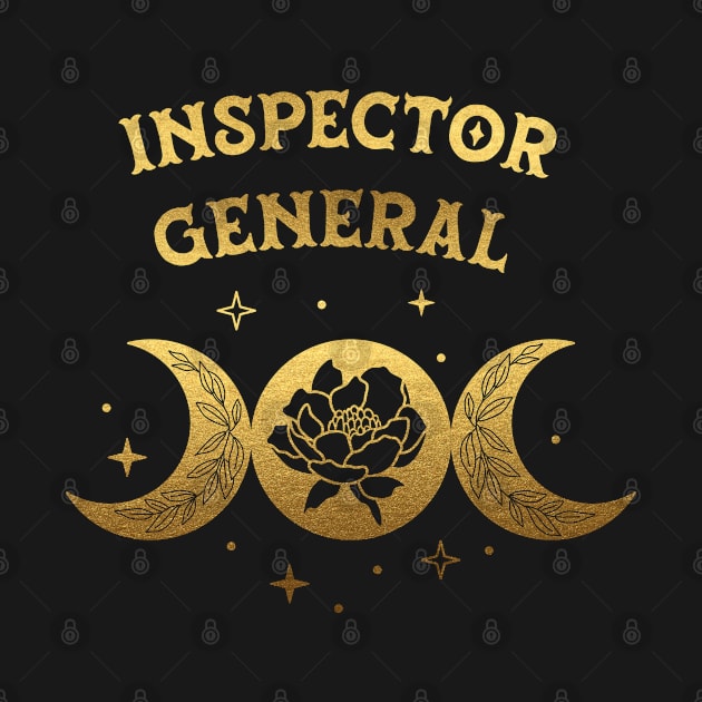 Inspector General - Boho Moon & Wild Rose Golden Design by best-vibes-only