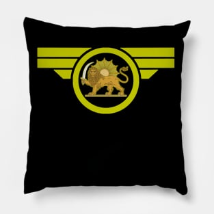 Iran Revolution Gold Logo Pillow