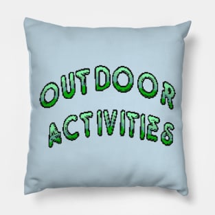 Outdoor Activities (Green) Pillow