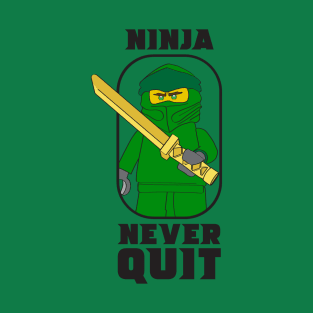 Ninjago Ninja Never Quit Lloyd Green Fan-Art T-Shirt