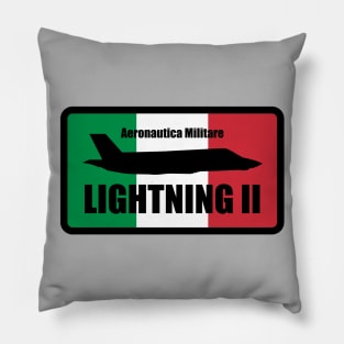 Italian F-35 Lightning (Small logo) Pillow