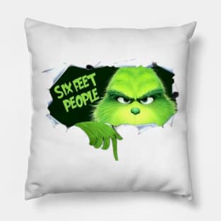 Grinch Design Pillow
