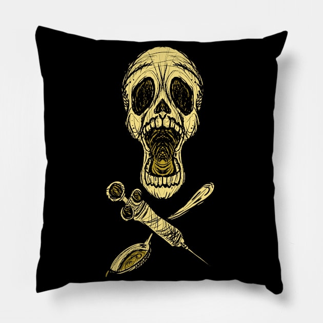 Heroin Kills Pillow by LarsBeelzebub