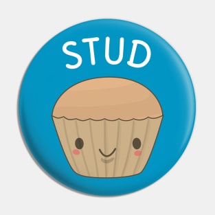 Funny Stud Muffin T-Shirt Pin