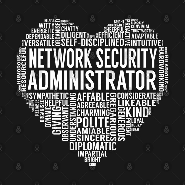 Network Security Administrator Heart by LotusTee