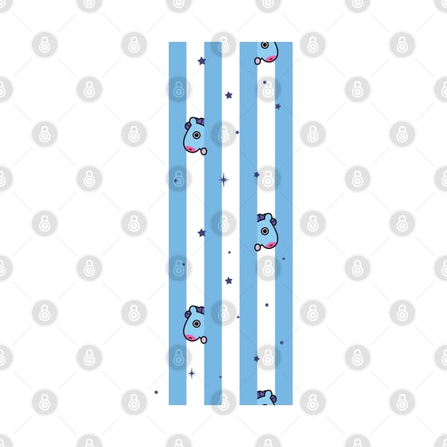 BT21 Mang Striped Pajamas Pattern by ZeroKara