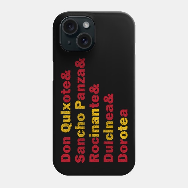 Don Quixote - Characters Phone Case by PrintablesPassions