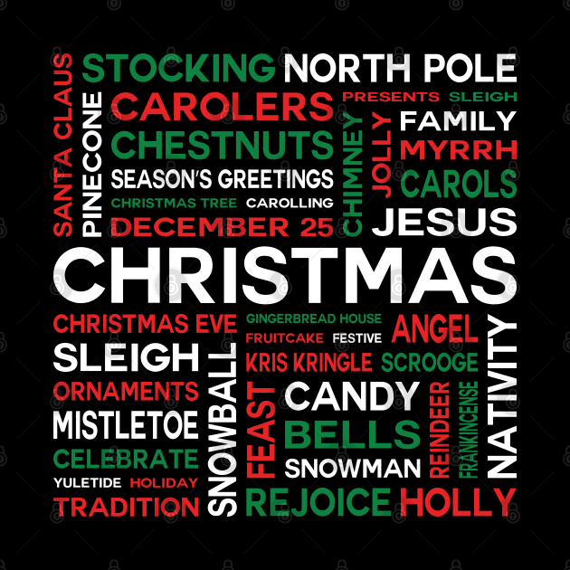 Merry Christmas Word Cloud by inotyler