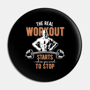 The Real Workout Pin