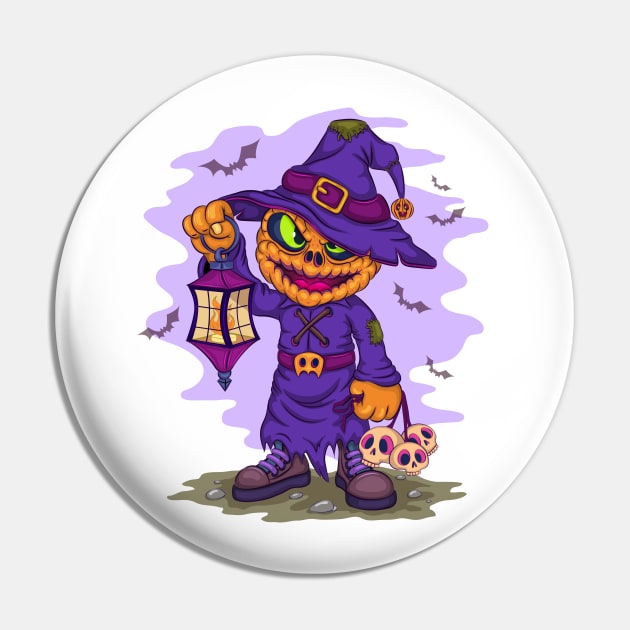 Cartoon Halloween Jack Pin by AndreKENO