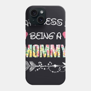 Happiness is being Mommy floral gift Phone Case