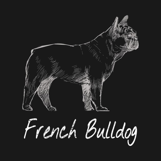 Cute French Bulldog Animal Lovers Dog Graphic Retro puppy by MARBBELT