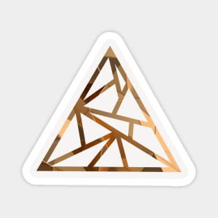 golden pyramid Magnet