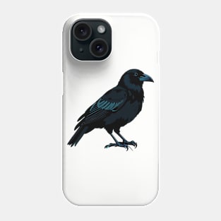 Side Profile of a Raven Phone Case