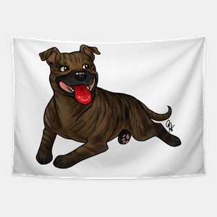 Dog - Staffordshire Bull Terrier - Brindle Tapestry