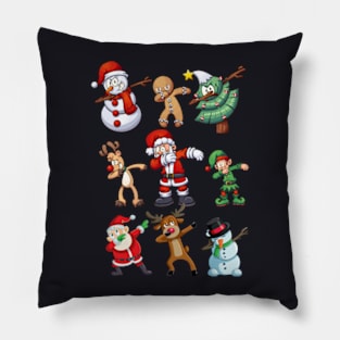 Christmas Shirt For Kids Boys Dabbing Santa Elves Xmas Pillow