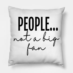 People... not a big fan - Sarcastic Creative Pillow