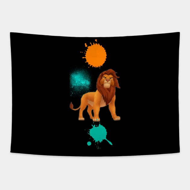 Lion king Tapestry by GALORIYA