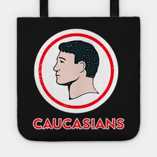 Caucasians Funny Vintage Caucasians Tote