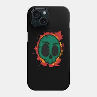 skull green Phone Case