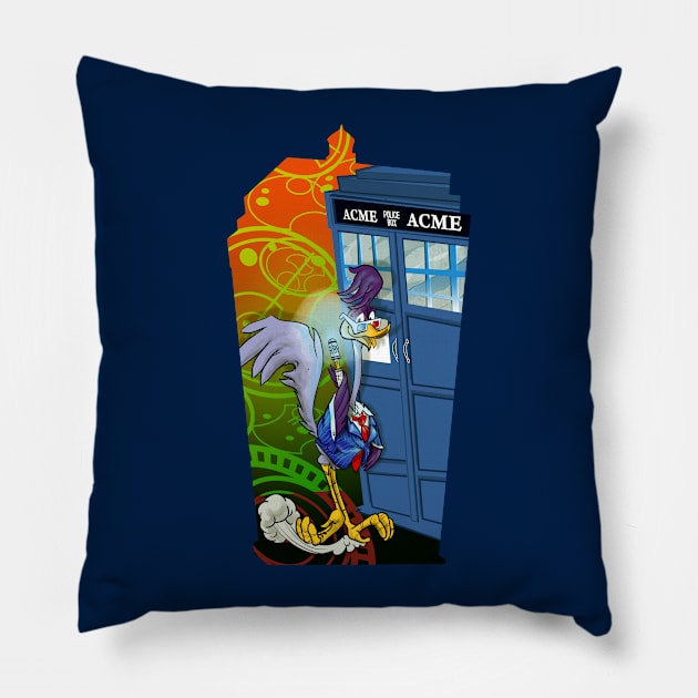 Doctor Runner Pillow by mannycartoon