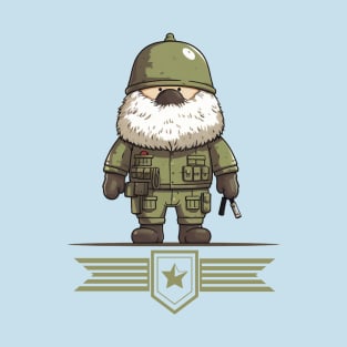 Military Gnome Army Style T-Shirt