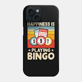 Happiness Is Playing Bingo T shirt For Women Phone Case