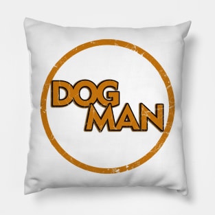 art drawing dog man Pillow