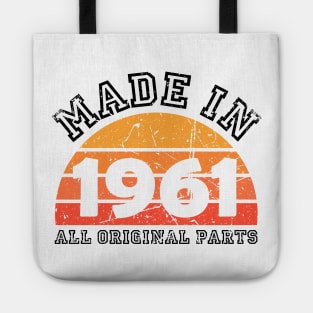 Made 1961 Original Parts 60th Birthday Tote