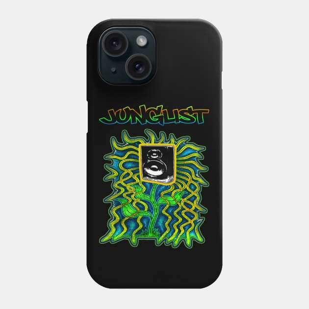 Junglist-Soundplant-Flouro Phone Case by AutotelicArt