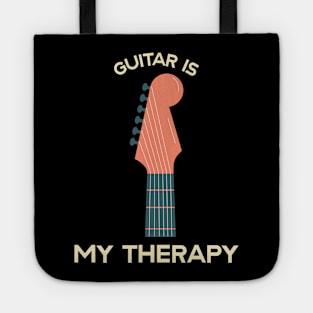 Guitar Is My Therapy Tote