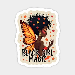 Black Girl Magic - Butterfly Magnet