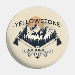 Yellowstone National Park Badge Pin