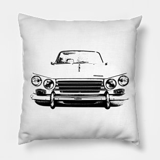 Triumph Vitesse 1960s classic car monoblock black Pillow