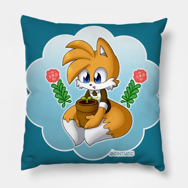 Tails Gardener Pillow by CintiaTC