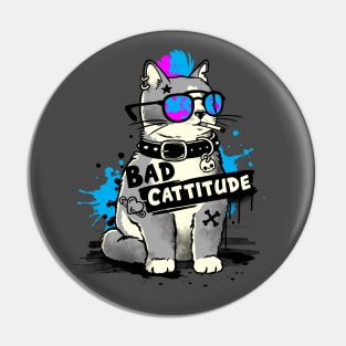 Bad cattitude graffiti Pin