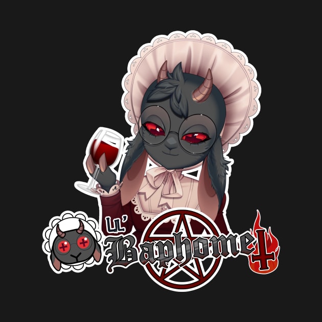 Lil Baphomet Vtuber shirt - 2 by DrCrafty