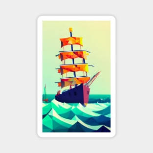 Sailing tall ship Magnet