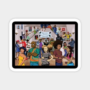 Black Cartoon Reunion #1 Magnet