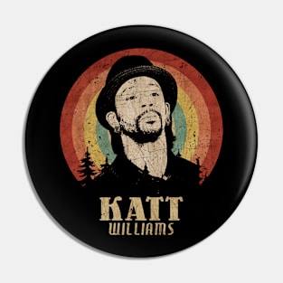 Retro Sunset Katt Williams Pin