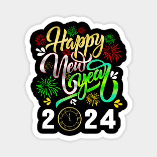 New Year Eve 2024 Merry Xmas Christmas Family Matching Magnet