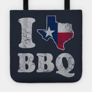 Love Texas BBQ Barbecue Texan State Map Flag Tote